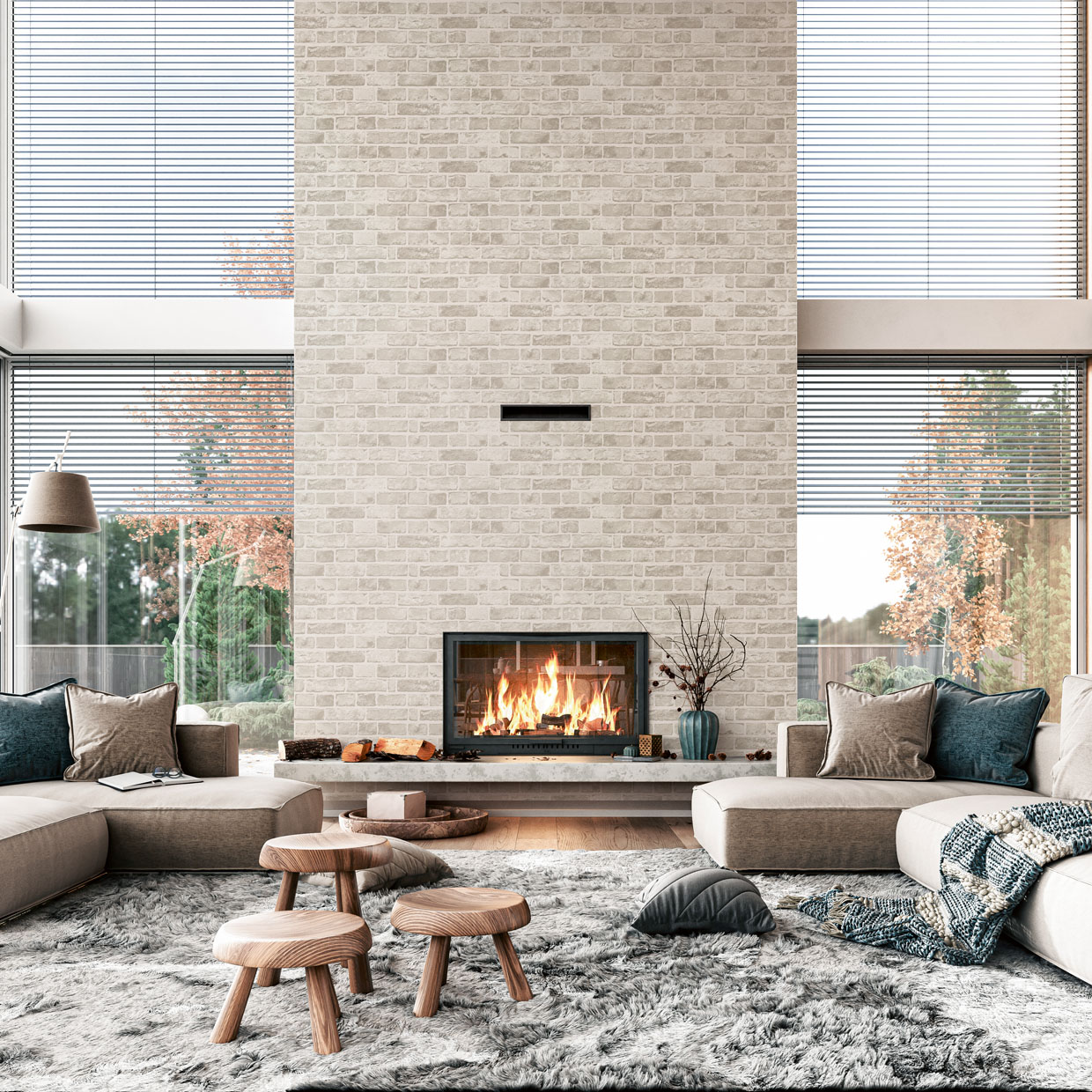 Обои Loymina Terra Brick TER4 002/1 10,05×1 фото в интерьере